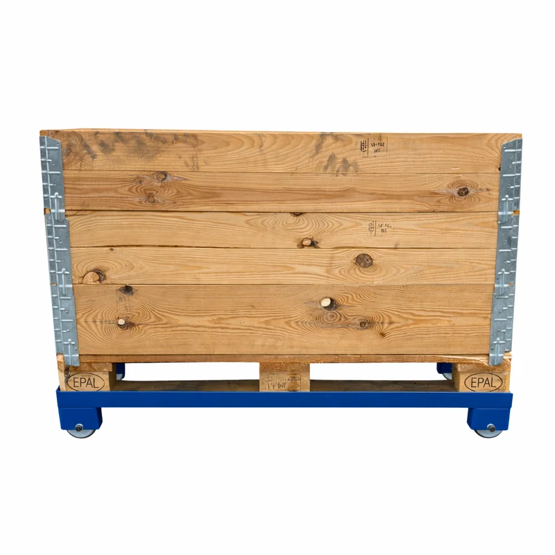Europaletten-Rollwagen, hubwagentauglich, 1000kg, 5 Nylonrollen, niedrige Höhe