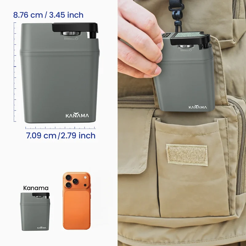 Kanama® VersaPump: 2-in-1 wasserdichter Belüfter und Vakuumierer