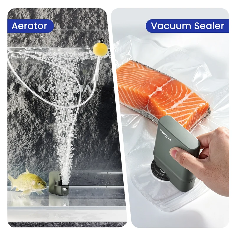Kanama® VersaPump: 2-in-1 wasserdichter Belüfter und Vakuumierer
