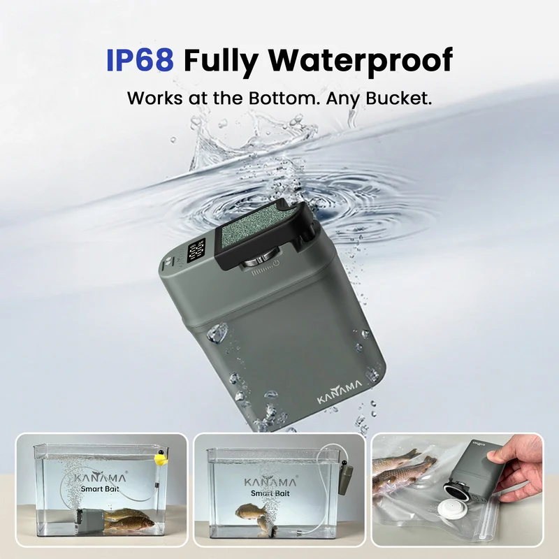 Kanama® VersaPump: 2-in-1 wasserdichter Belüfter und Vakuumierer