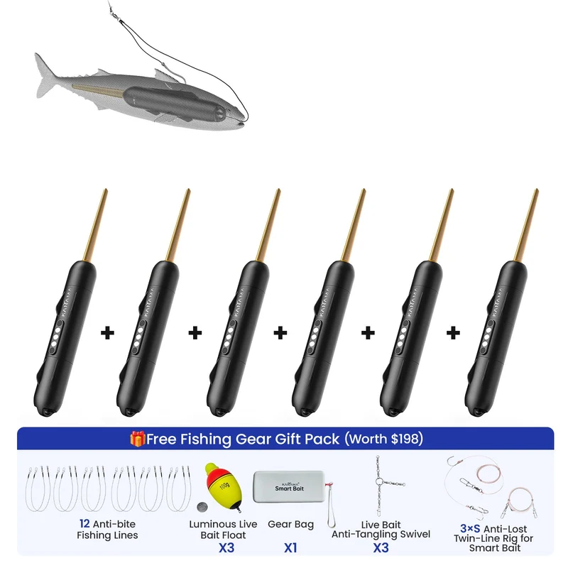 6 Smart Baits + komplettes passendes Zubehör