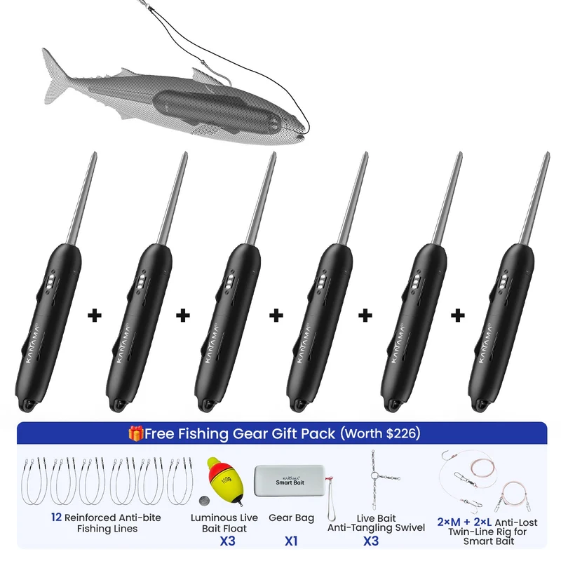 6 Smart Baits + komplettes passendes Zubehör