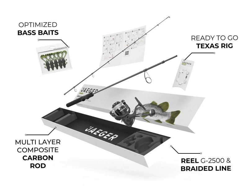 BASS GO KIT - All in One Bass Fishing Combo