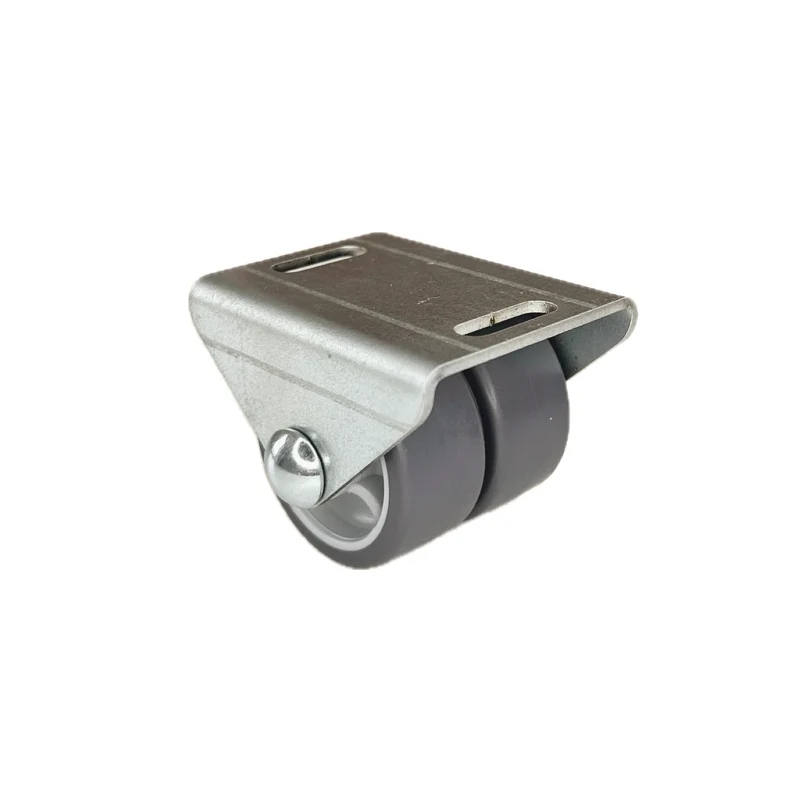 Ø 40 mm, Sonderkonstruktion Kastenbockrolle mit weicher Lauffläche, 2x Rad