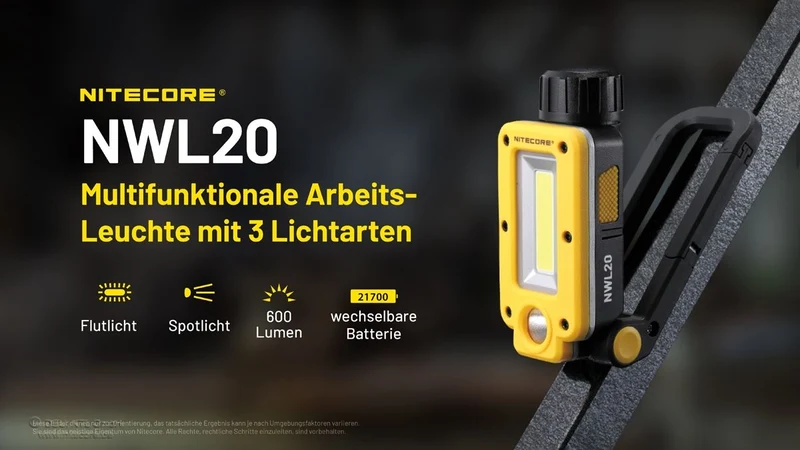 NWL20 - Arbeitsleuchte - 600 Lumen