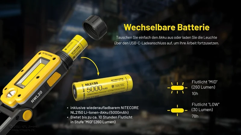 NWL20 - Arbeitsleuchte - 600 Lumen
