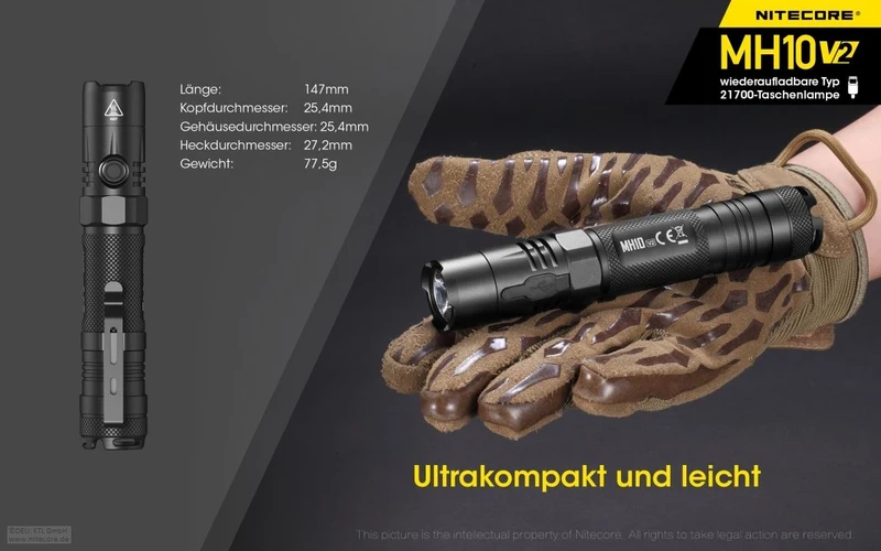 MH10 Version 2 - 1200 Lumen
