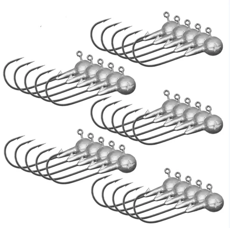 Musaga Jighaken Classic - Großpackung (25 Jigköpfe)
