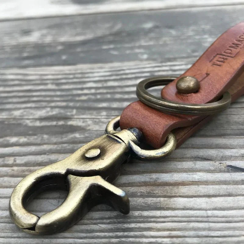 Schlüsselanhänger aus Leder