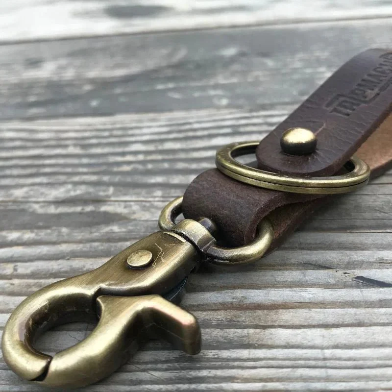 Schlüsselanhänger aus Leder