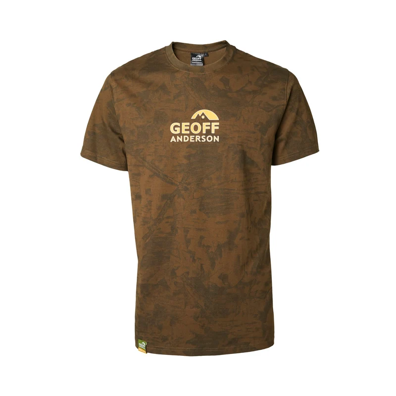 Organic Tee Orange Chest Leaf