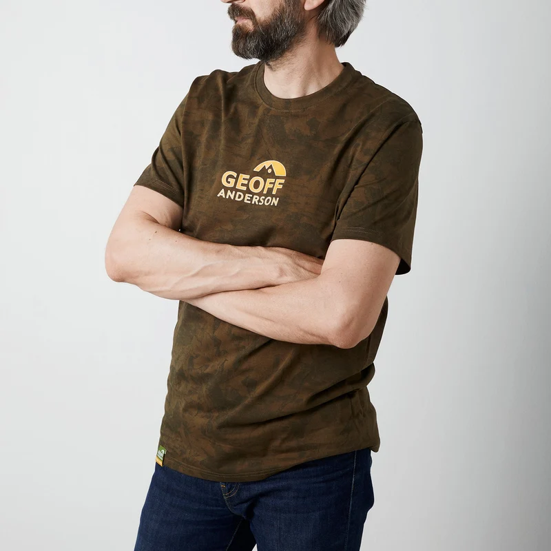Organic Tee Orange Chest Leaf
