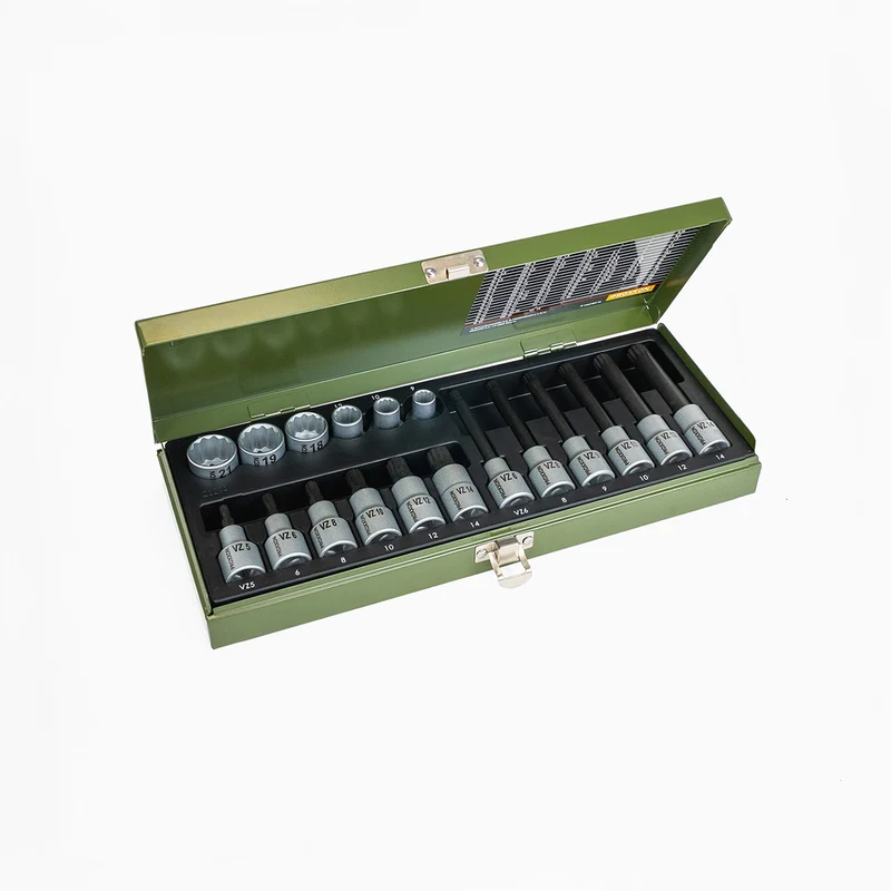 Steckschlüsselset HX 1/4" + 1/2"