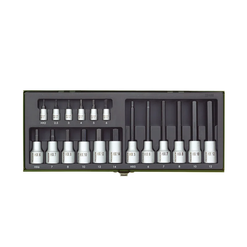 Steckschlüsselset HX 1/4" + 1/2"