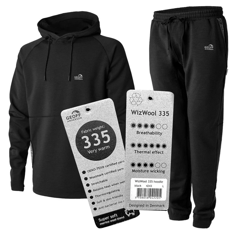 WizWool 335 Joggers Sort