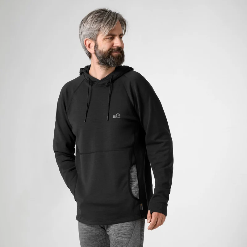 WizWool 335 Hoodie Sort