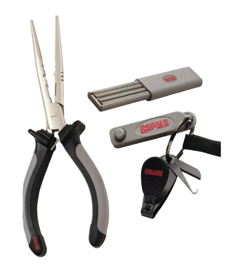 Rapala Pliers Accessories Combo - Zange + Hakenschärfer + Multitool