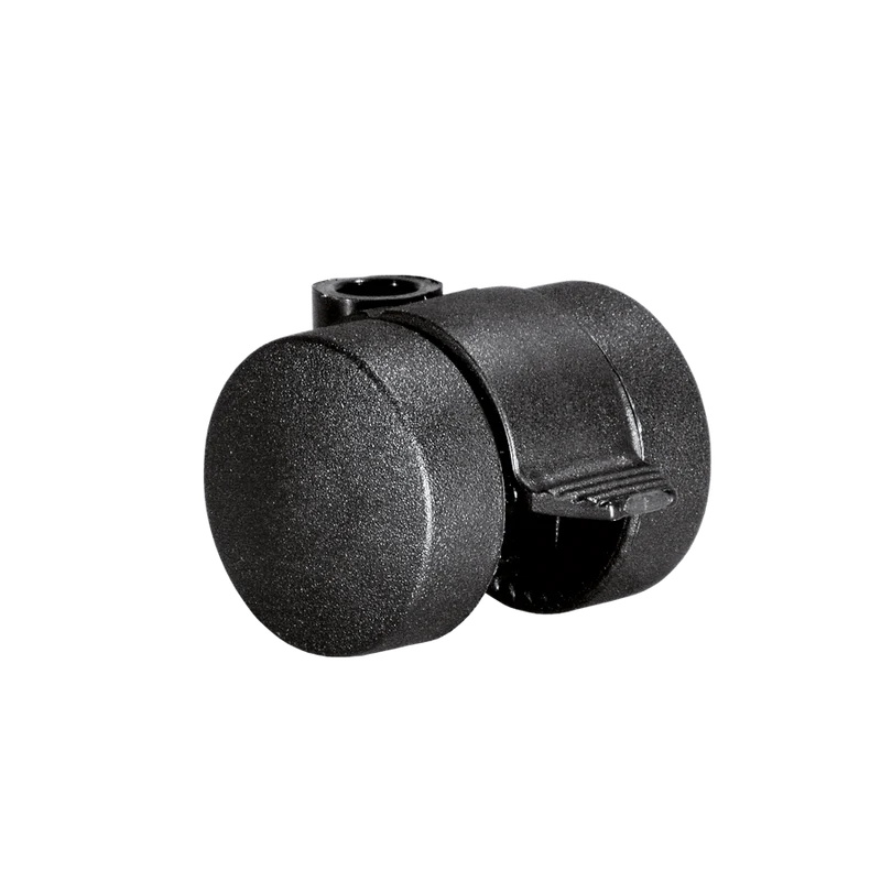 Doppelrolle Ø 35 mm mit harter Lauffläche und Feststeller