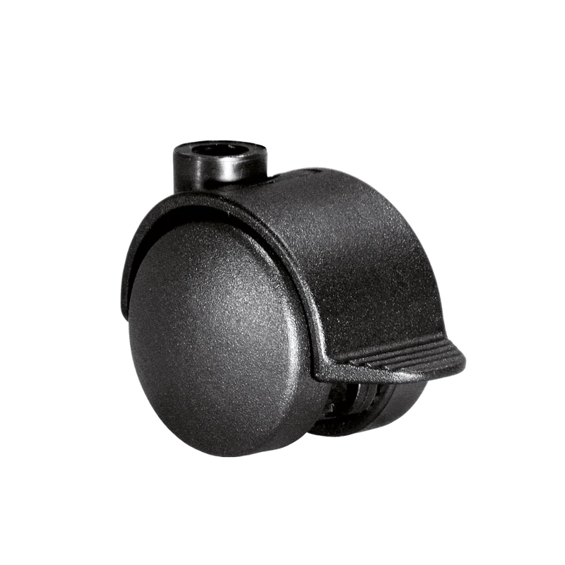 Doppelrolle Ø 40 mm mit harter Lauffläche und Feststeller