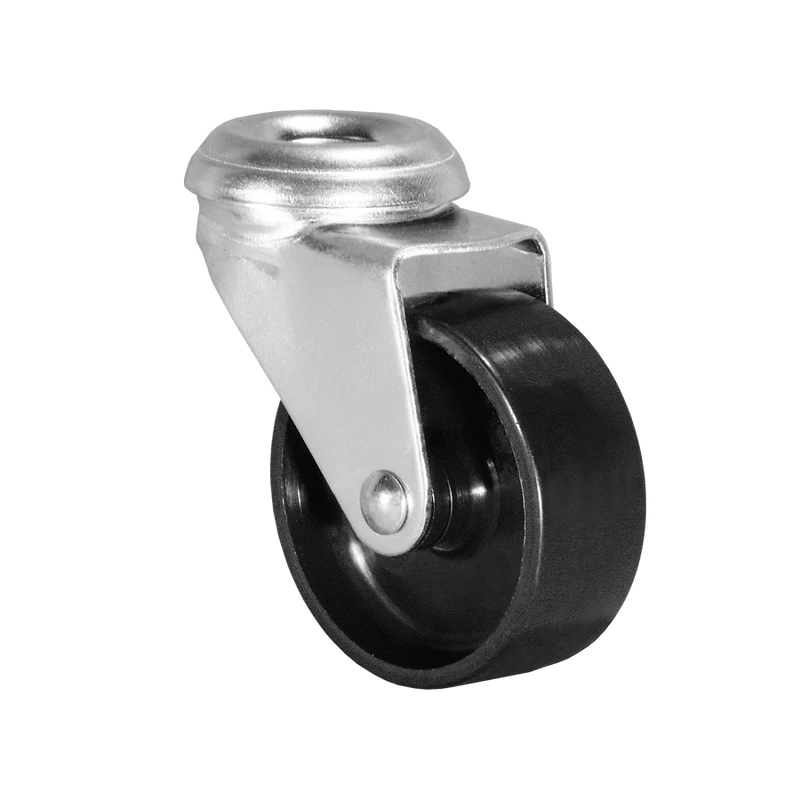 Ø 75 mm Apparaterolle mit harter Lauffläche, Rückenloch Ø 10,2 mm