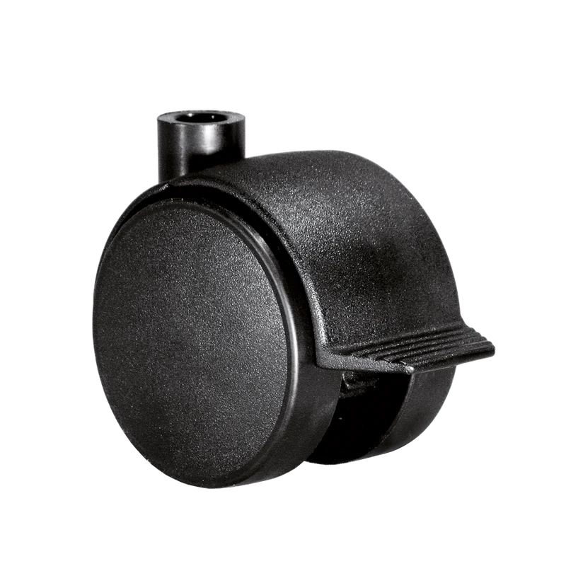 Doppelrolle Ø 50 mm mit harter Lauffläche und Feststeller