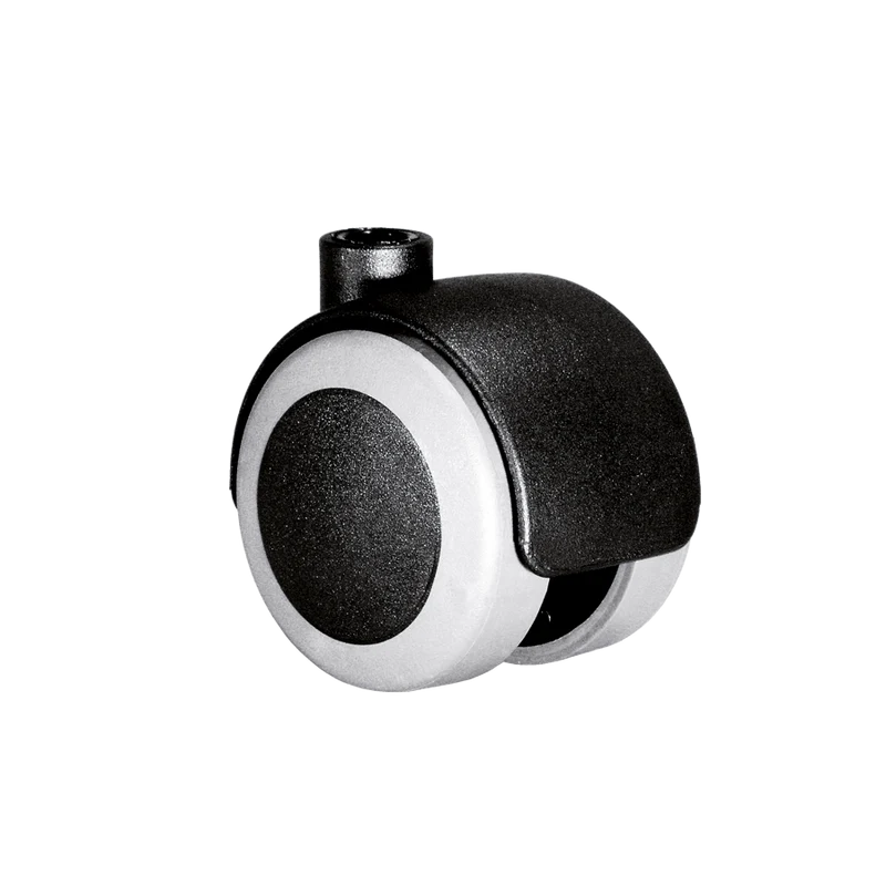 Doppelrolle Ø 50 mm mit weicher Lauffläche grau