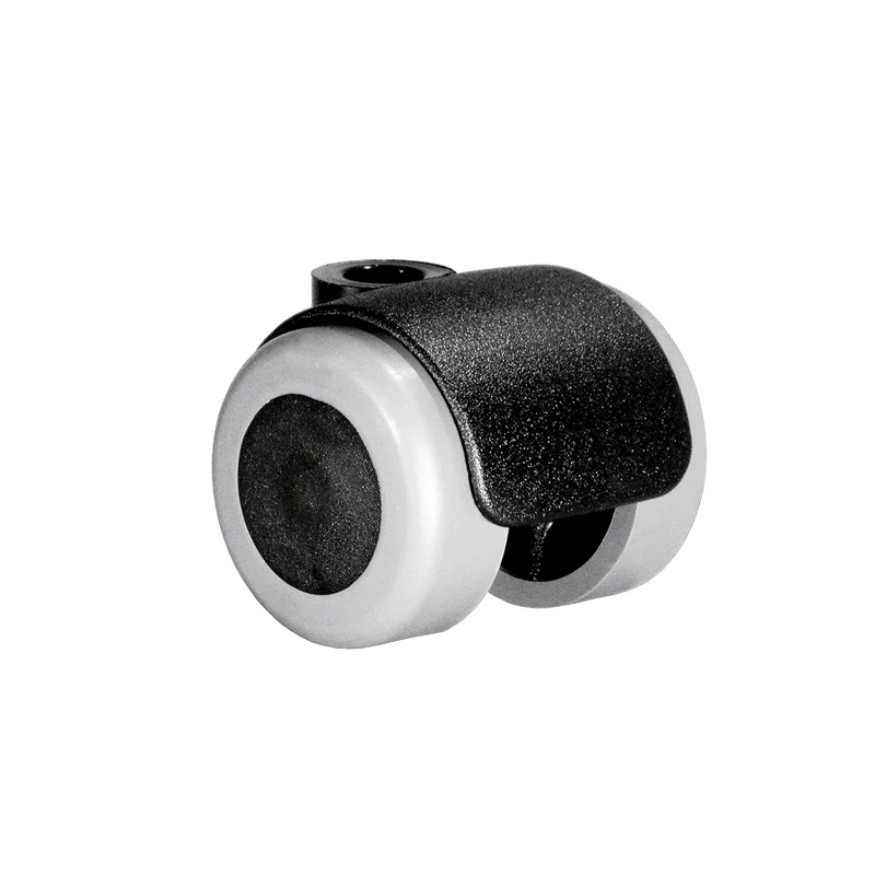 Doppelrolle Ø 35 mm mit weicher Lauffläche grau