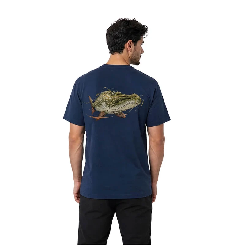 Short Sleeve Casual Shirt Pike (Navy Blue)