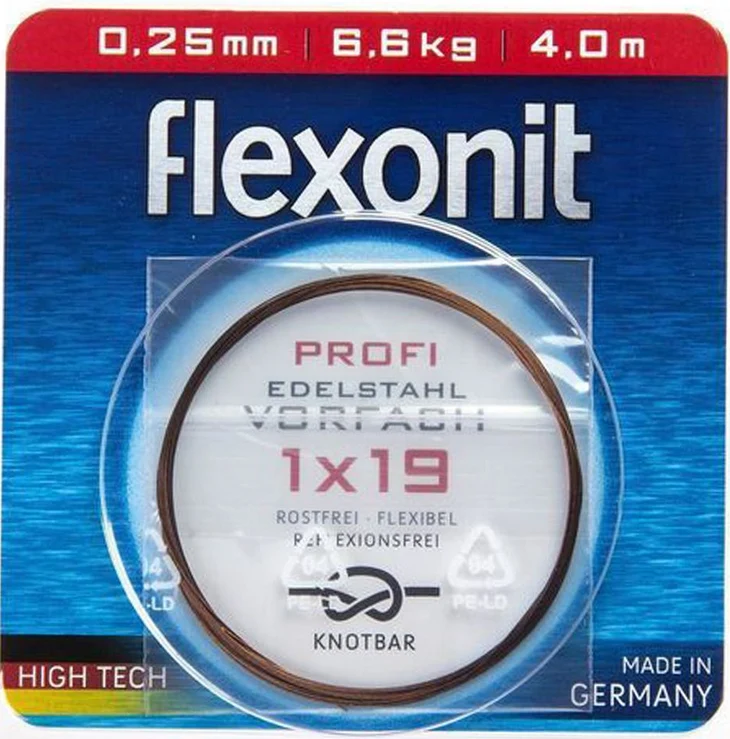 flexonit 1x19 Stahlvorfach Meterware / 4 m