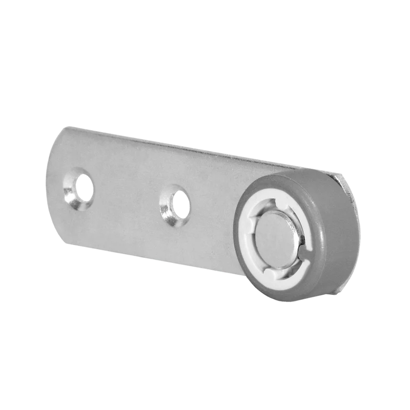 Hebel 100x28 mm verzinkt mit Rolle Ø 40 mm, weiche Lauffläche