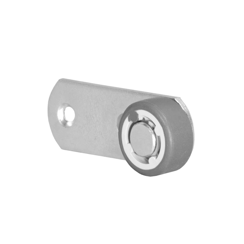 Hebel 78x28 mm verzinkt mit Rolle Ø 50 mm, weiche Lauffläche