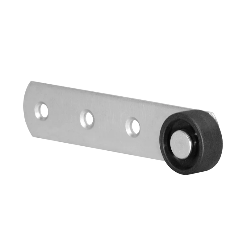 Hebel 135x28 mm verzinkt mit Rolle Ø 40 mm, harte Lauffläche