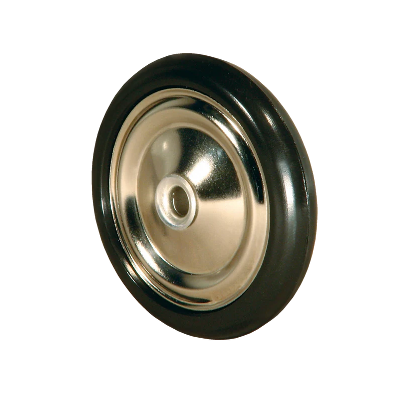 Diskusrad Ø 50 mm vernickelt, Kunststoffring schwarz