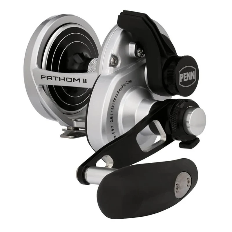 Fathom II Lever Drag 2-Speed Conventional Reel Bent T Handle 15XNLD2 LH