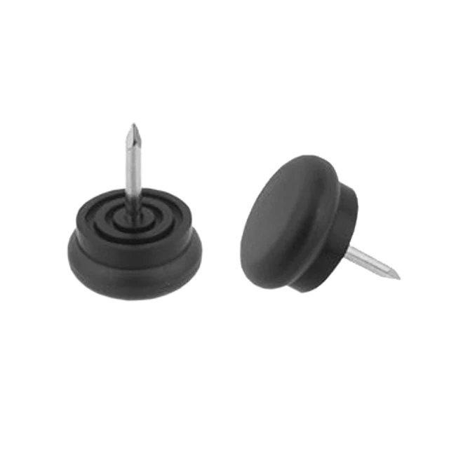 Kunststoffgleiter Ø 23 mm in natur, inkl. Nagel 2,2x14 mm, Bauhöhe 10 mm