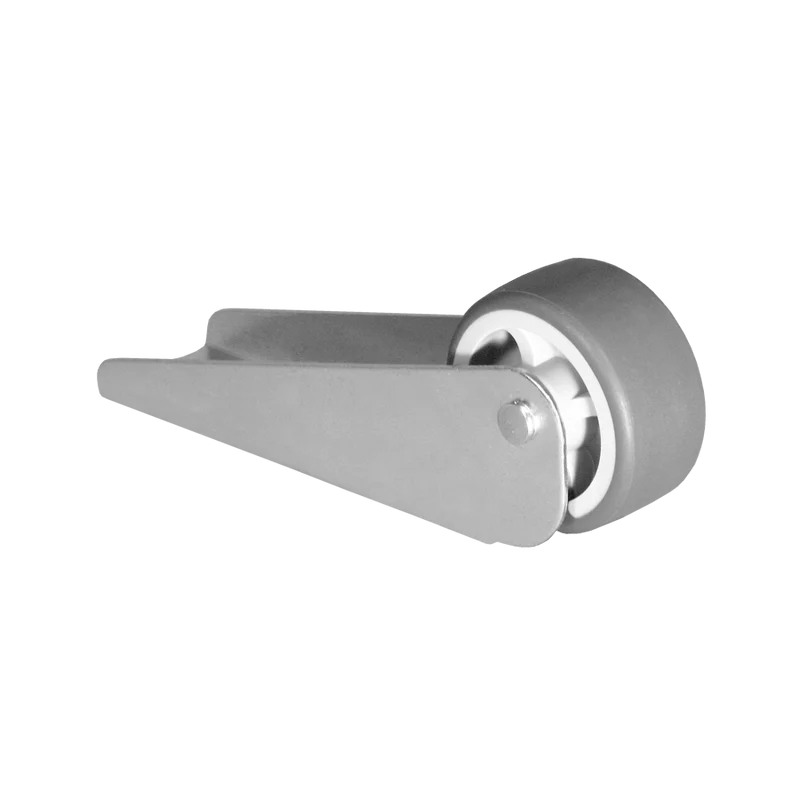 Bettkastenrolle 83x26 mm verzinkt mit Rolle Ø 25 mm, weiche Lauffläche