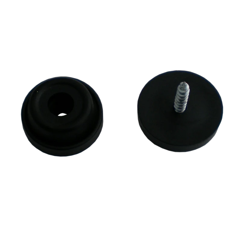 Gummistopper Ø 24 mm schwarz, inklusive Befestigungsschraube 3,5x25 mm