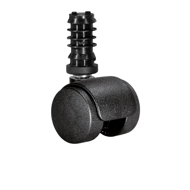 Doppelrolle Ø 35 mm mit harter Lauffläche, Klemmringstift Ø 8x58 mm, Befestigungshülse Ø 10x37 mm