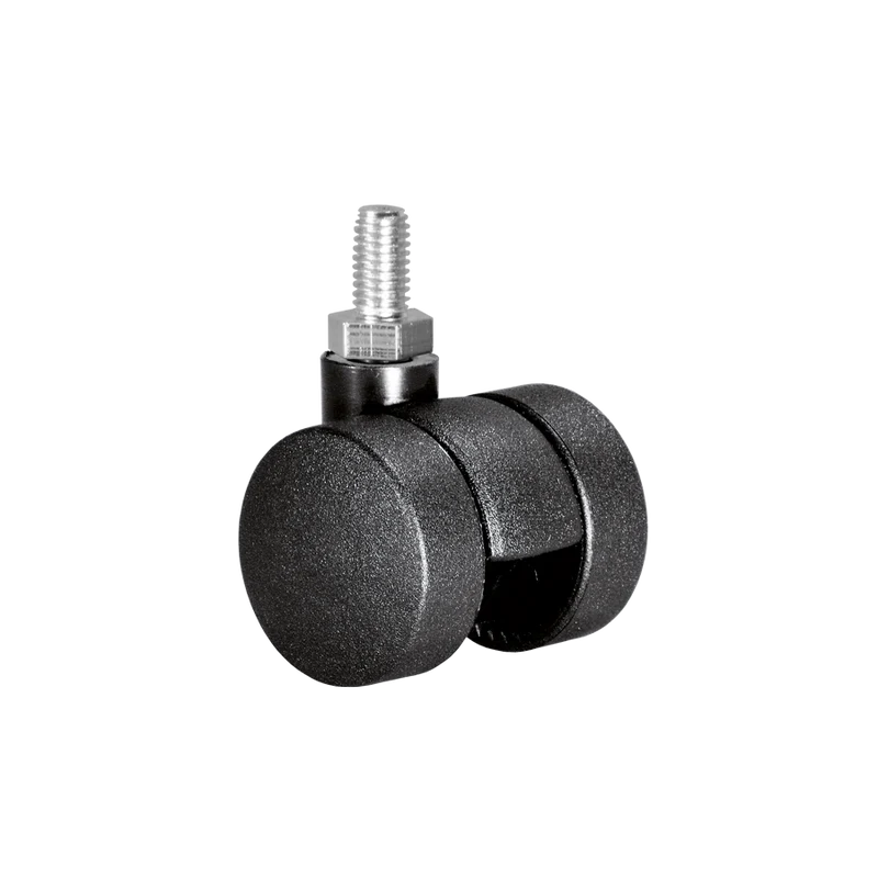 Doppelrolle Ø 35 mm mit harter Lauffläche, Gewindestift M8x15 mm