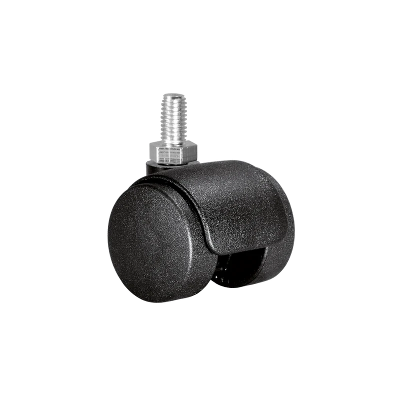 Doppelrolle Ø 35 mm mit harter Lauffläche, Gewindestift M8x15 mm