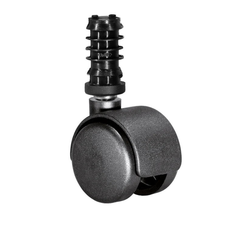 Doppelrolle Ø 40 mm mit harter Lauffläche, Klemmringstift Ø 8x58 mm, Befestigungshülse Ø 13x37 mm
