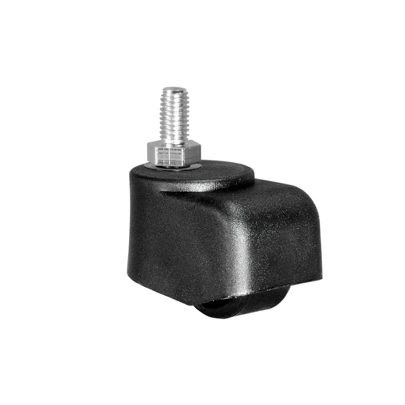 Walzenrolle Ø 25 mm mit harter Lauffläche, Gewindestift M10x15 mm