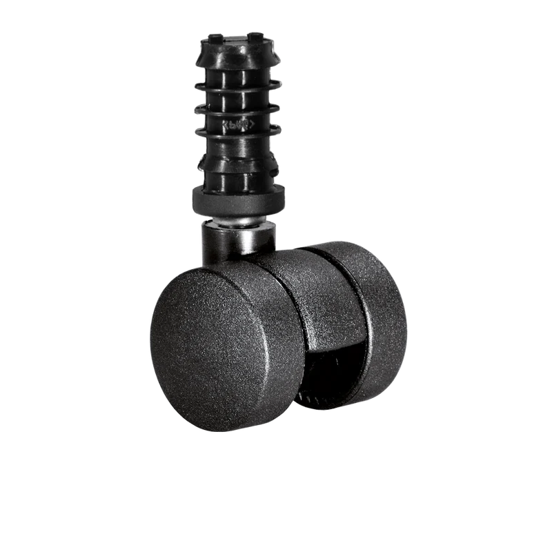 Doppelrolle Ø 35 mm mit harter Lauffläche, Klemmringstift Ø 8x58 mm, Befestigungshülse Ø 13x37 mm
