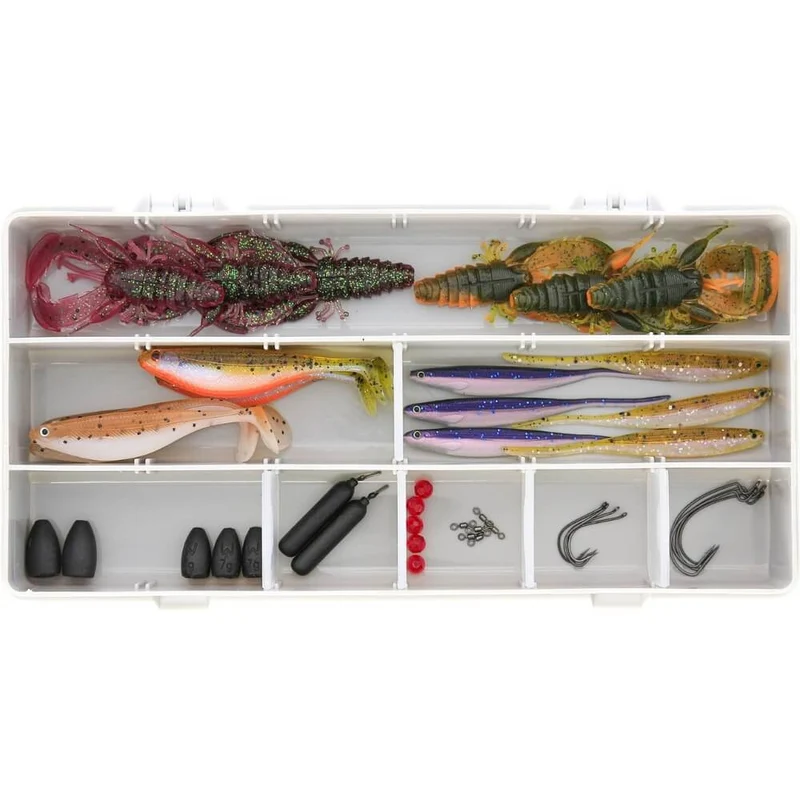 Perch Box Dropshot + Texas + Carolina (45-teilig)
