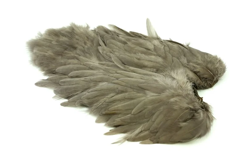 Whiting Rooster Softhackle W Chickabou SH/C Weiß gefärbt Rosa