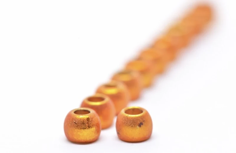 Futurefly Messingperlen – Metallisches Goldorange