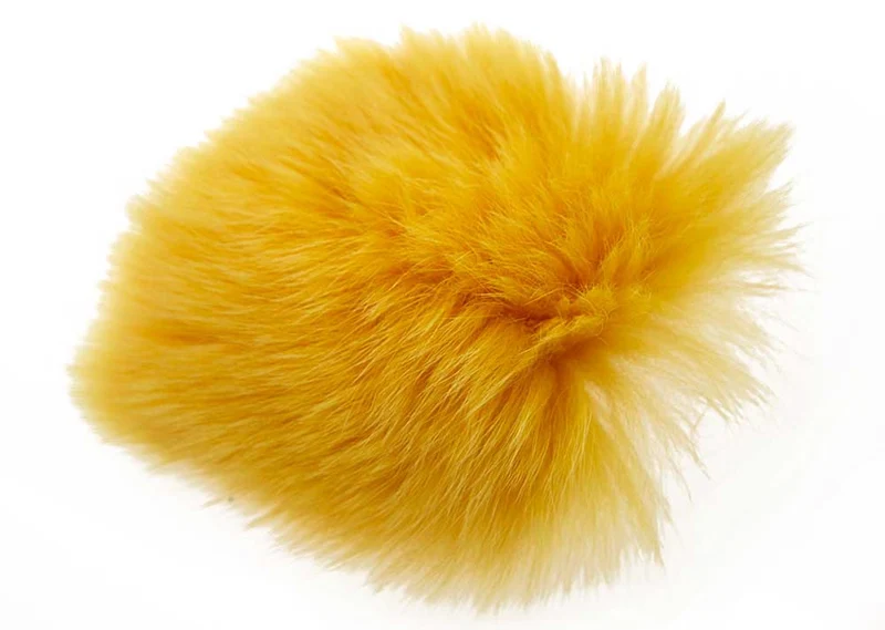 Körperhaar des Polarfuchses – Sonnengelb