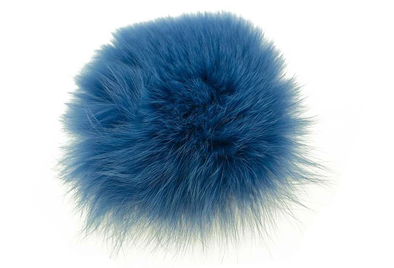 Körperhaar des Polarfuchses – Pfauenblau