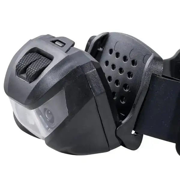 Stirnlampe wiederaufladbar schwenkbar schwarz