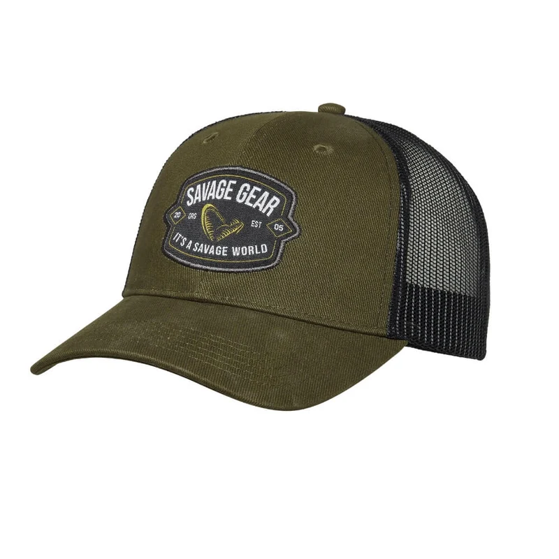 Badge Trucker Cap (Green)